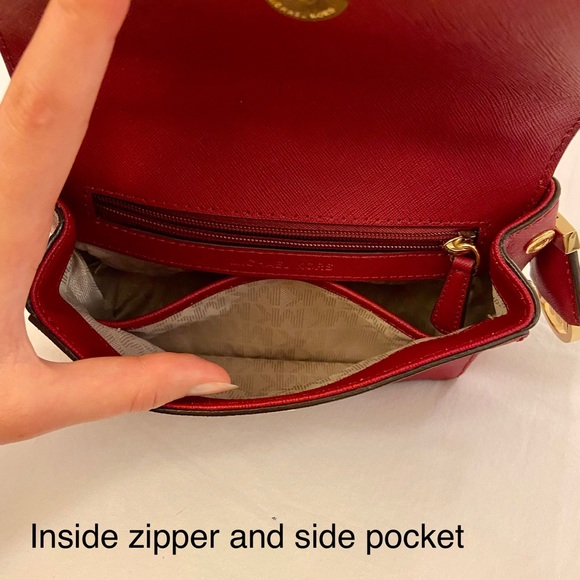 Michael Kors Ava Extra-Small Leather Crossbody - Picture 8 of 9